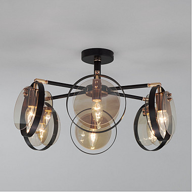 Потолочная люстра Gallo 70121/6 черный Smart