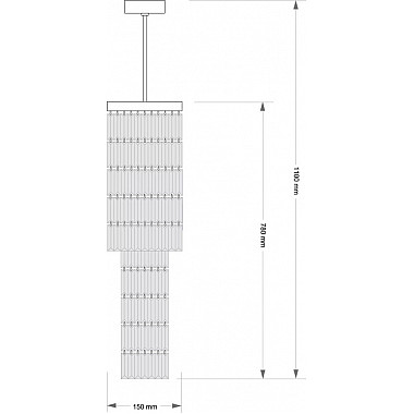 Потолочная люстра Ellini ELL-ZW-4(Z)150/V