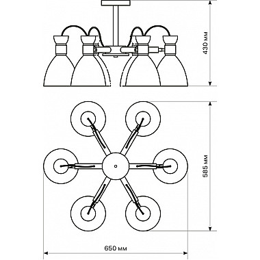 Потолочная люстра Volante 52595 0