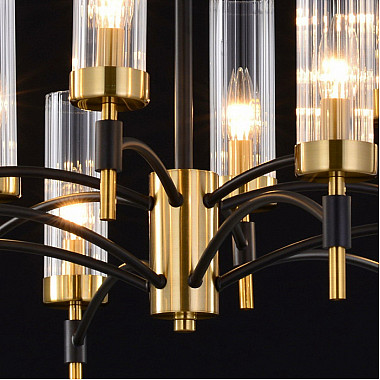 Потолочная люстра IL5177-6+6PLS-29 BRASS TUBO