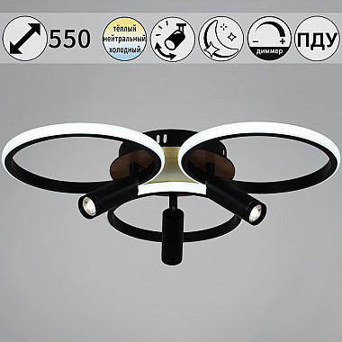 Потолочная люстра 09440-0.3-3+3