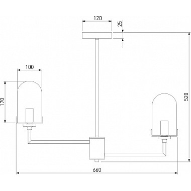 Потолочная люстра Pluto 60156/6 хром