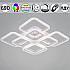 Потолочная люстра 09838-0.3-4+4B WH (RGB)