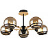 Потолочная люстра MD.4896-5-S BK+WOOD
