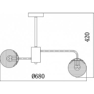 Потолочная люстра Twilight 646/6P