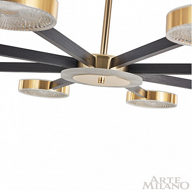 Потолочная люстра 272079/8 BK/GD