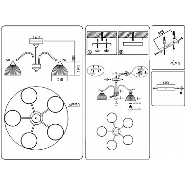 Потолочная люстра Traditional TR3162