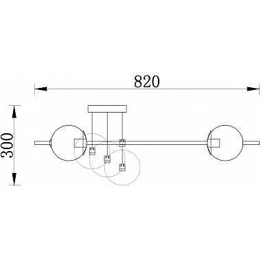 Потолочная люстра Damask FR5205PL-08BS