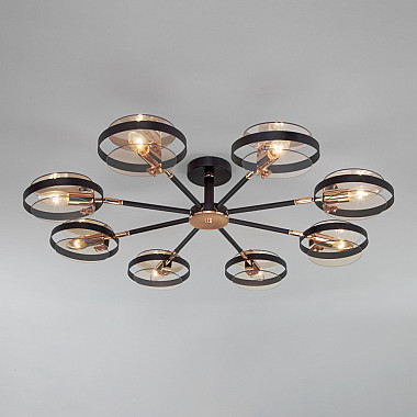 Потолочная люстра Gallo 70121/8 черный Smart