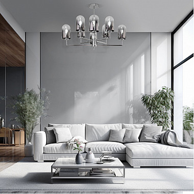 Потолочная люстра Pluto 60156/8 хром