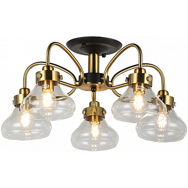 Потолочная люстра MD.73963-5-S-BK+BR