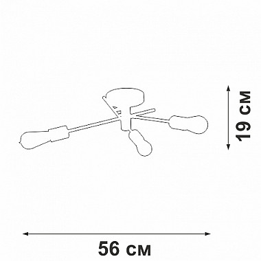 Потолочная люстра V3964-1/3PL