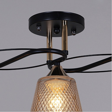 Потолочная люстра 06087-0.3-03 BK+FG