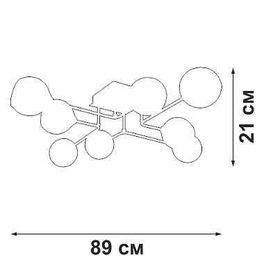 Потолочная люстра V47950-13/8PL