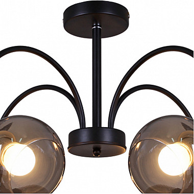 Потолочная люстра 01268-0.3-08 BK+CR