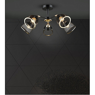 Потолочная люстра Aniko WD3637/5C-BK-FGD-BK