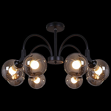 Потолочная люстра 01268-0.3-08 BK+CR