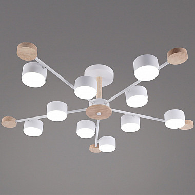 Потолочная люстра 03751-0.3-10 WT+WOOD GX53