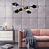 Подвесная люстра Lumina Deco Romina LDP 6037-6 BK+GD