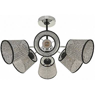 Потолочная люстра Napoli-320007 320007/3+3 CR.BK