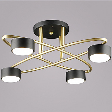 Потолочная люстра 06658-0.3-04 GD+BK GX53