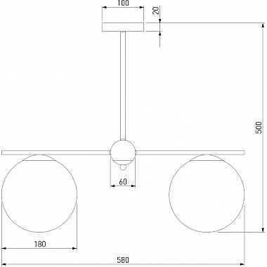 Потолочная люстра Marbella 60147/3 черный