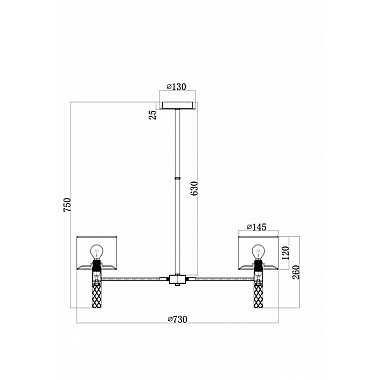 Потолочная люстра Honour MOD045PL-06CH