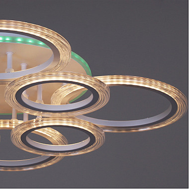 Потолочная люстра 09812-3.3-4+4A WH (RGB)