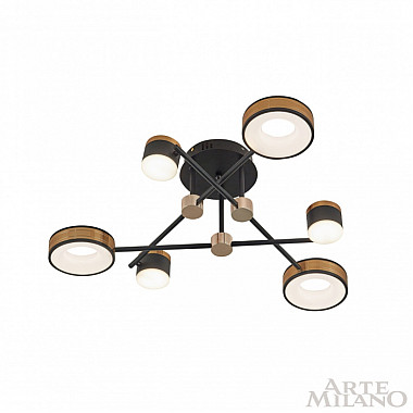 Потолочная люстра 271040/6 BK/GD