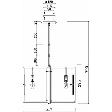 Потолочная люстра Marmo MOD099PL-06G