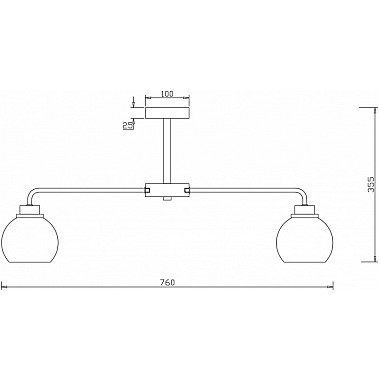 Потолочная люстра Neptune FR5176PL-08BS