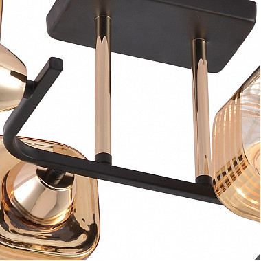 Потолочная люстра 01615-0.3-04 BK+FGD