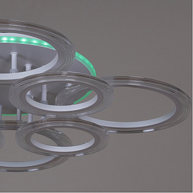 Потолочная люстра 09812-3.3-4+4A WH (RGB)