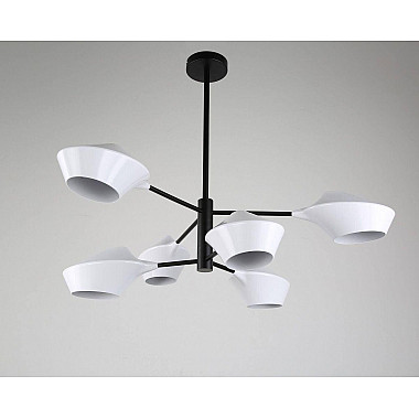 Подвесная люстра Lumina Deco Romina LDP 6037-6 WT+BK