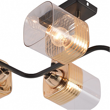 Потолочная люстра 01615-0.3-06 BK+FGD