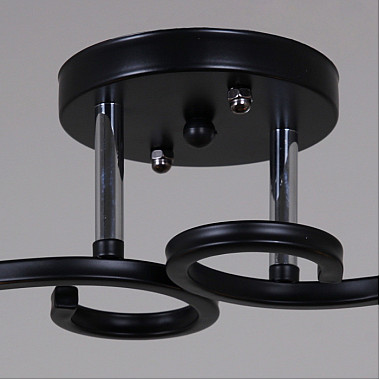 Потолочная люстра 06089-0.3-02 BK+CR