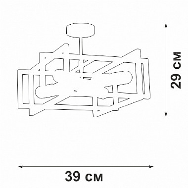 Потолочная люстра V3981-1/4PL