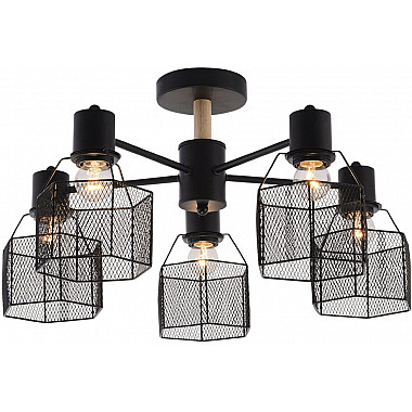 Потолочная люстра Lauri SF3388/5C-BK-WD