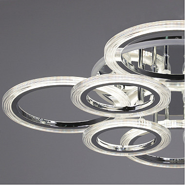 Потолочная люстра 09812-3.3-4+4D CR (RGB)