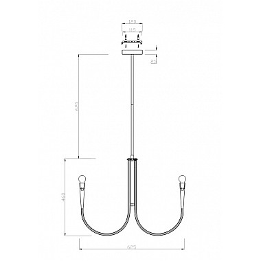 Потолочная люстра Branches FR5253PL-06N