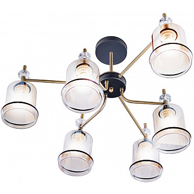 Потолочная люстра MD.4889-6-S AB+BK