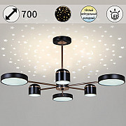 Потолочная люстра 13289-4.3-06 BK+GD CR
