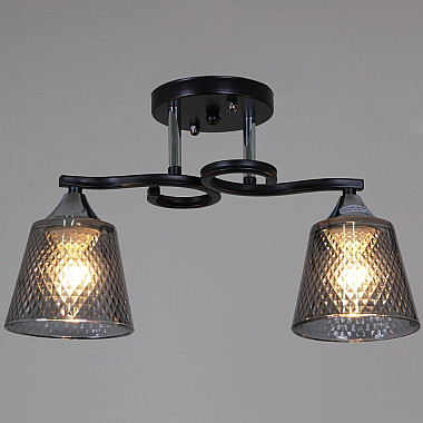 Потолочная люстра 06089-0.3-02 BK+CR