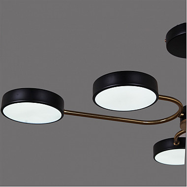 Потолочная люстра 03325-0.3-06 BK+COPPER