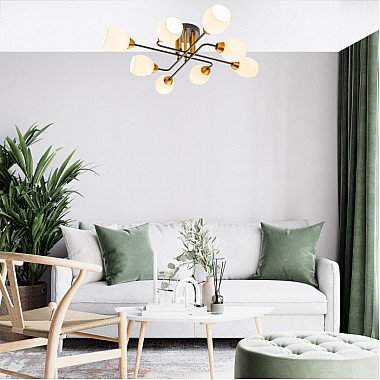 Потолочная люстра Hope 1132/8P Black