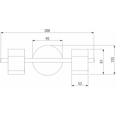 Спот Prime 20058/2 черный
