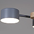 Потолочная люстра 03758-0.3-06 GREY+WOOD GX53