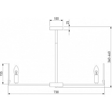 Потолочная люстра Marble 60158/7 латунь