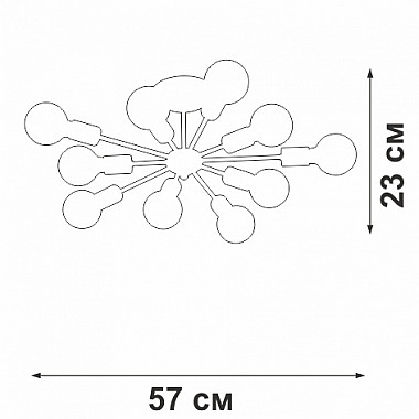 Потолочная люстра V4261-0/10PL