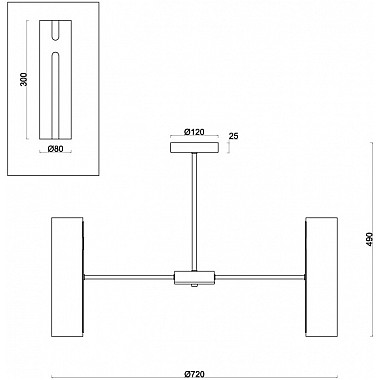 Потолочная люстра Fiore FR5368CL-14BS
